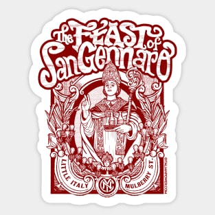 Feast of San Gennaro Sticker